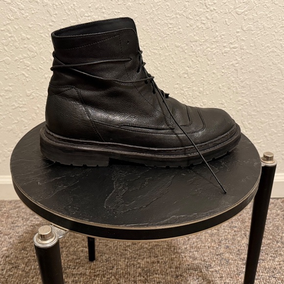 Ernesto Dolani men's combat boots, black leather, size 42 - Picture 6 of 7